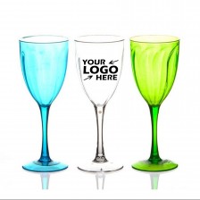 13oz Clear Plastic Champagne Glasses